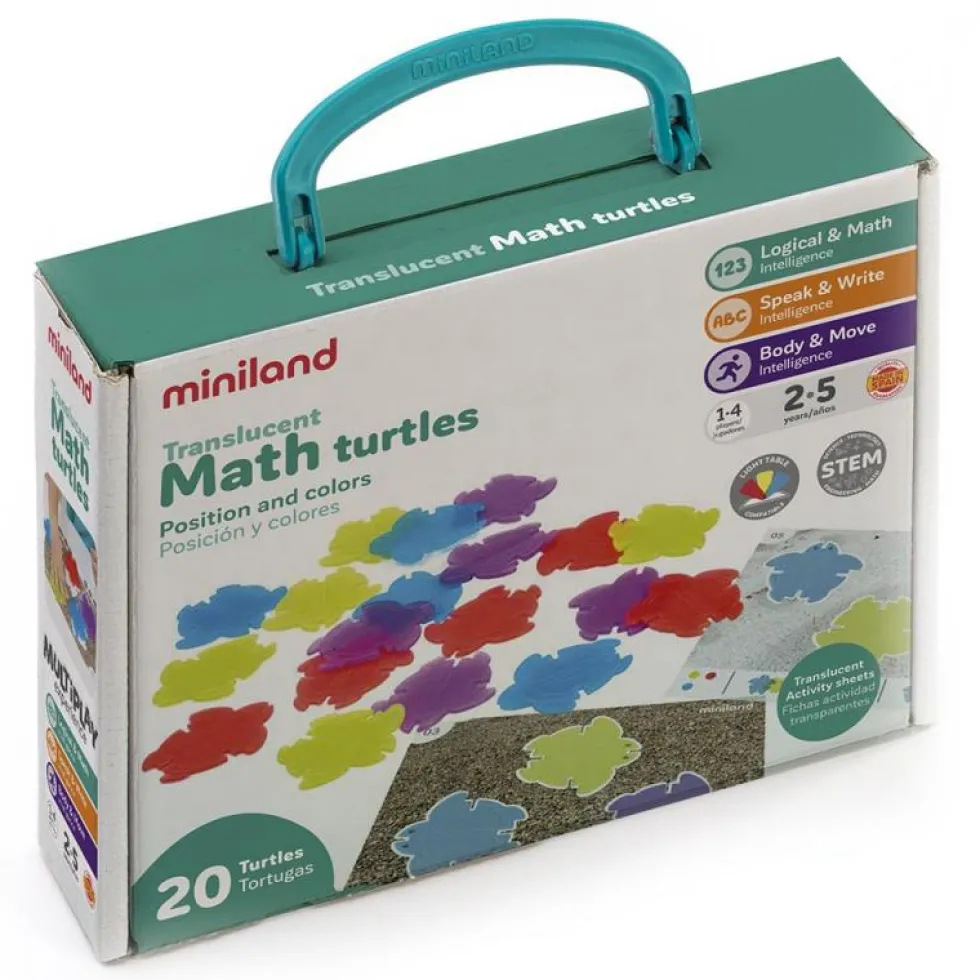 Tortugas translúcidas colores 20pzas para mesa de luz